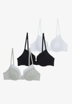 Anna Field 3 Pack - Beugel Bh - Grey/Black/White -Mode Lingerie Winkel 0156870e0aae41ddbb4ae4976c4c9ffd