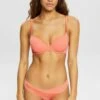 ESPRIT Shiny Block_The Timeless Fit Sexy Padded- Beugel Bh - Coral
