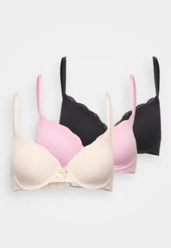 Anna Field 3 Pack - Beugel Bh - Nude - 916_Black - 802_Pink - 402 -Mode Lingerie Winkel 17aacd624fec4a09b37abaf6e8a4329a