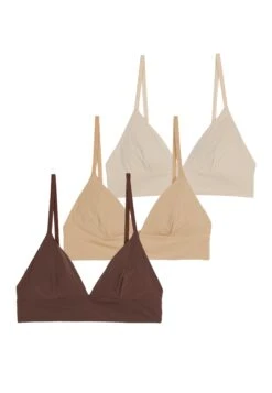 Anna Field 3 Pack - Triangel Bh - Nude -Mode Lingerie Winkel 1be354e248d74dd08edd94f1f4352669