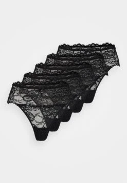 Anna Field 5Pp High Rise Lace Thong - String - Black -Mode Lingerie Winkel 1d7323e8540d4a6dba0ff1fa79eb0047