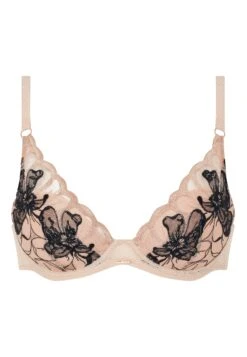 Chantelle Fleurs Bra Plunge - Beugel Bh - Golden Beige/Black 8 Chantelle Fleurs Bra Plunge - Beugel Bh - Golden Beige/Black -Mode Lingerie Winkel 5446c755cd114d1097018bea58415ba2