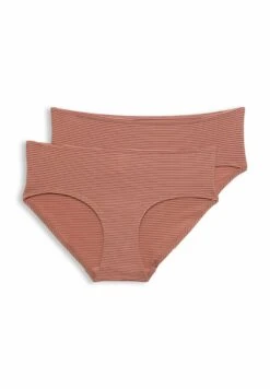 ESPRIT Jaquard Stripe_K_Par 2 Pack - Slip - Cinnamon -Mode Lingerie Winkel 61b5ffccae034822833e2cd919428dc2