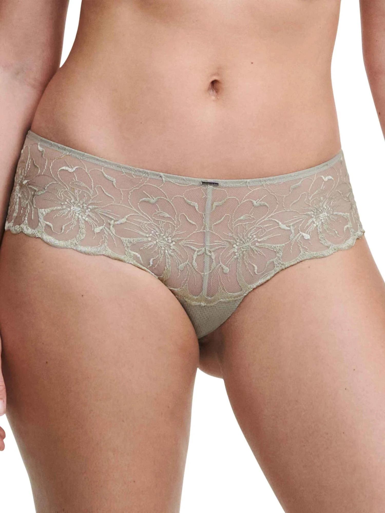 Chantelle Fleurs-Shorty - Onderbroeken - Green Tea 1 Chantelle Fleurs-Shorty - Onderbroeken - Green Tea