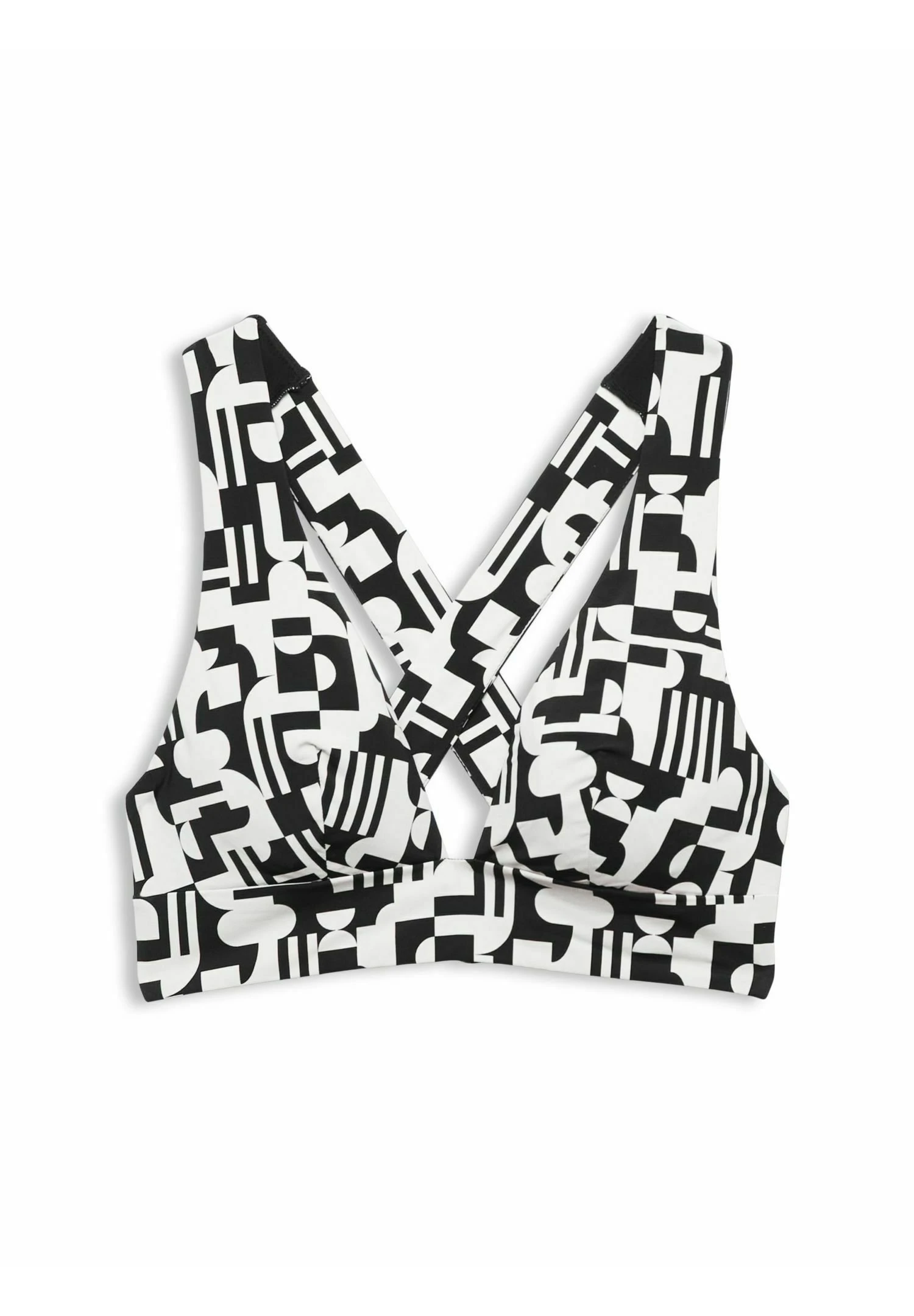 ESPRIT Mit Überkreuzten Trägern Und Geo-Print - Bustier - Black 5 ESPRIT Mit Überkreuzten Trägern Und Geo-Print - Bustier - Black - Afbeelding 5