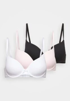 Anna Field Sunlight 3Pack Tshirt Bra - T-Shirt Bh - 402 - Pink_001 - White_802 - Black -Mode Lingerie Winkel 86557765579c4e3f801767c3937b4035