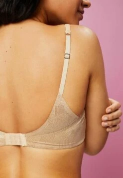 ESPRIT Recycelt Wattierter Soft - Push-Up Bh - Dusty Beige -Mode Lingerie Winkel 98d18cb36fbb4c23b85ec6e7a8ad9758