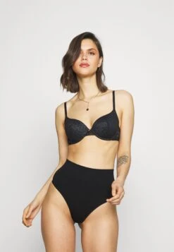 Anna Field 2Pp High Waist Thong - String - Black -Mode Lingerie Winkel a445742073d54b29ad603d96bf5cfa73