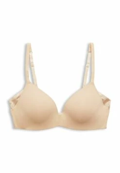 ESPRIT Recycelt Wattierter Soft - Push-Up Bh - Dusty Beige