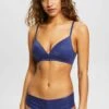 ESPRIT Wattierter Ohne Bügel - Triangel Bh - Dark Blue