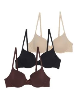 Anna Field 3 Pack - T-Shirt Bh - Black/Nude/Brown -Mode Lingerie Winkel dc71bdb90c6d4ece87e4a77d1a2555d3