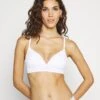 ESPRIT Feminine Wireless Padded Bra - Triangel Bh - White