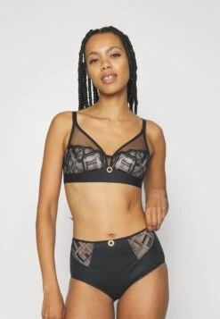 Chantelle Graphic Support Wirefree Bra - Triangel Bh - Black