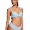 ESPRIT Recycelt Hipster Mit Logo - Slip - Pastel Blue