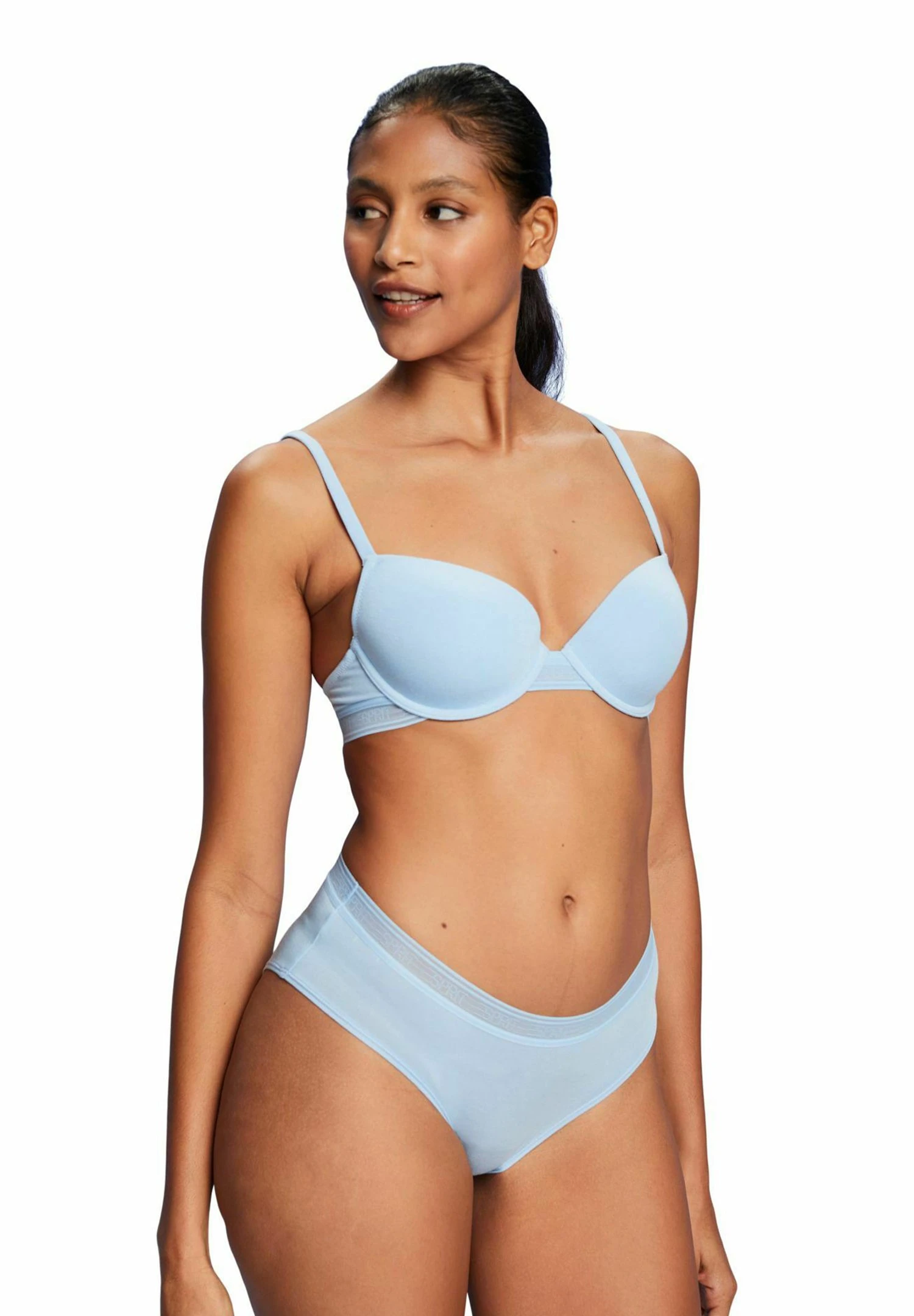 ESPRIT Recycelt Hipster Mit Logo - Slip - Pastel Blue 1 ESPRIT Recycelt Hipster Mit Logo - Slip - Pastel Blue