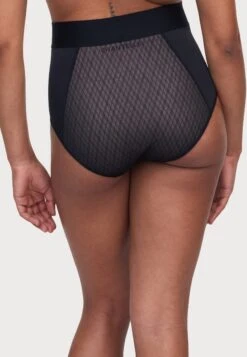 Chantelle Smooth Lines Corsetry Bottoms Full Brief Covering High Waist - Slip - Black/Beige -Mode Lingerie Winkel f1b1de0983c74bec8ffb437fe1952b24